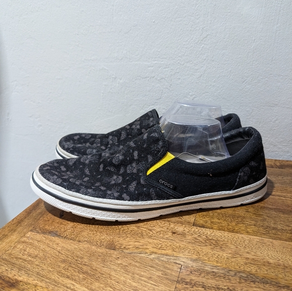 Crocs Mens Norlin Summer Fun Slip On Loafer Shoes Black SZ 13Fruit Boat 202924 - Picture 8 of 8